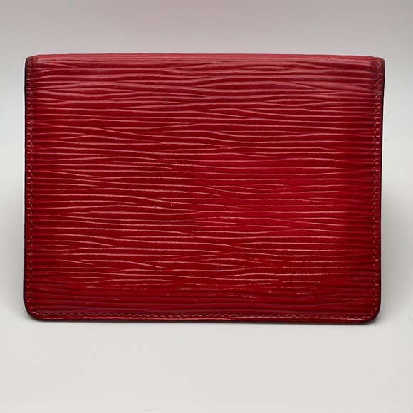LOUIS VUITTON  Epi Leather ID/Card Case in Rubis (Red) - Preowned - Picture 2 of 8